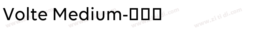Volte Medium字体转换
